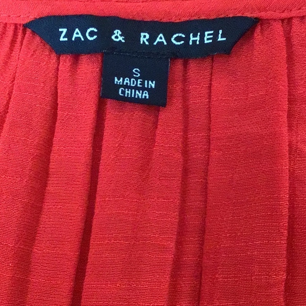 Zac & Rachel Boho Embroidered Peasant Blouse Size Small - Picture 5 of 7